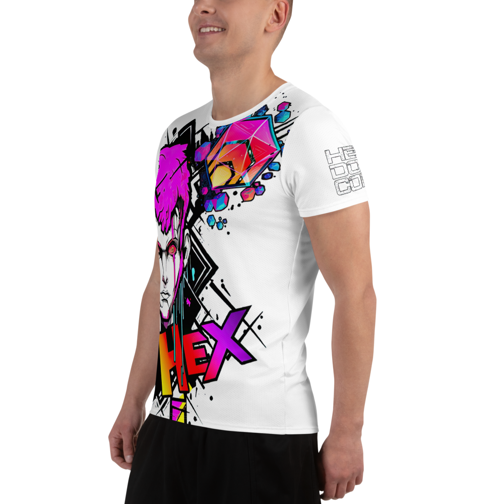 HEX Anime Rave All-Over Print Men's Athletic T-shirt