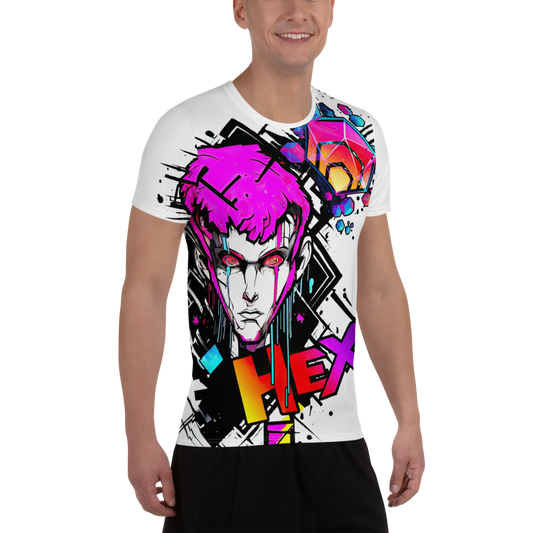HEX Anime Rave All-Over Print Men's Athletic T-shirt