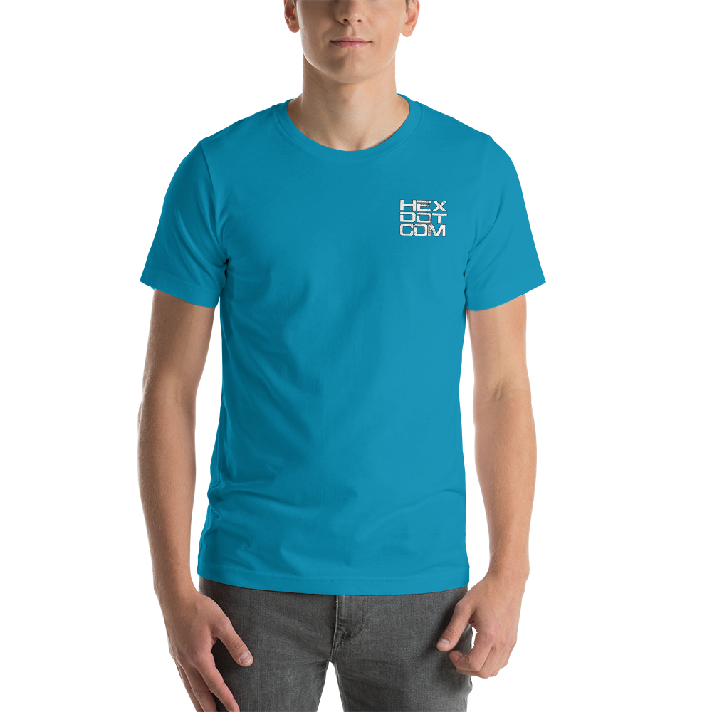 Unisex t-shirt - HEX DOT COM magical Hex on back