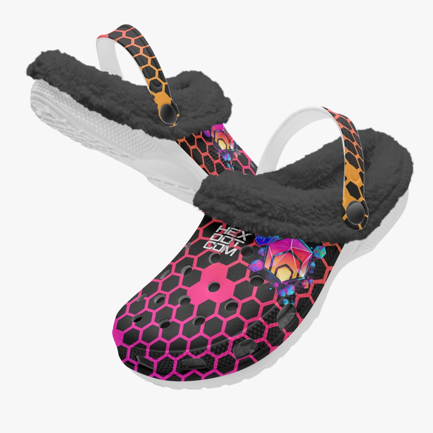 Magical Hex Lined All Over Printed Clogs