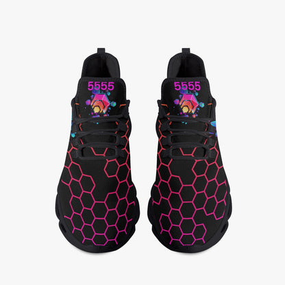 Magical Hex Bounce Mesh Knit Sneakers - Black