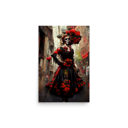 Hex Day of the Dead Dancer - Photo paper poster