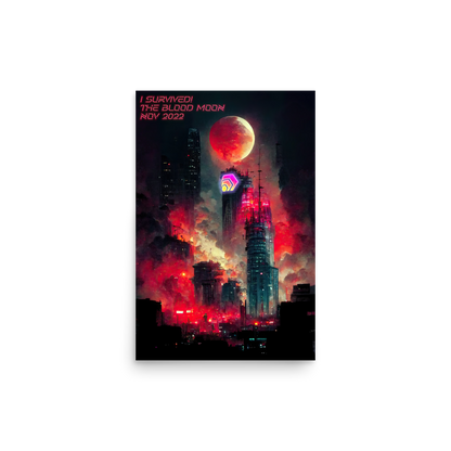 The Blood Moon - Photo paper poster