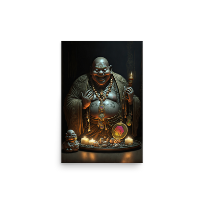 The Hex Laughing Buddha Photo paper poster