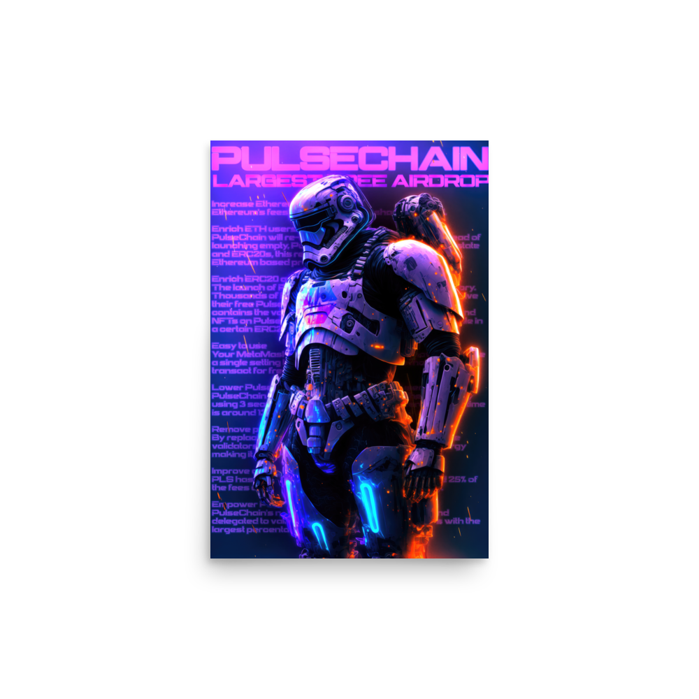 Pulsechain Storm Trooper - Photo paper poster