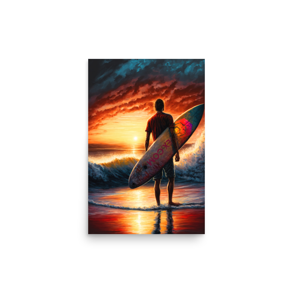 The Hex Surfer - Photo paper poster