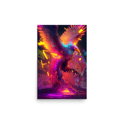 The Phoenix of HEX Photo paper poster