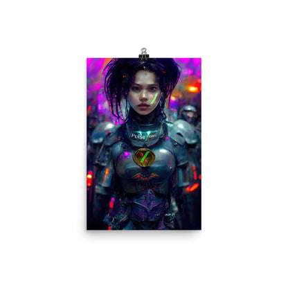 Crypto Battle Angel - Photo paper poster