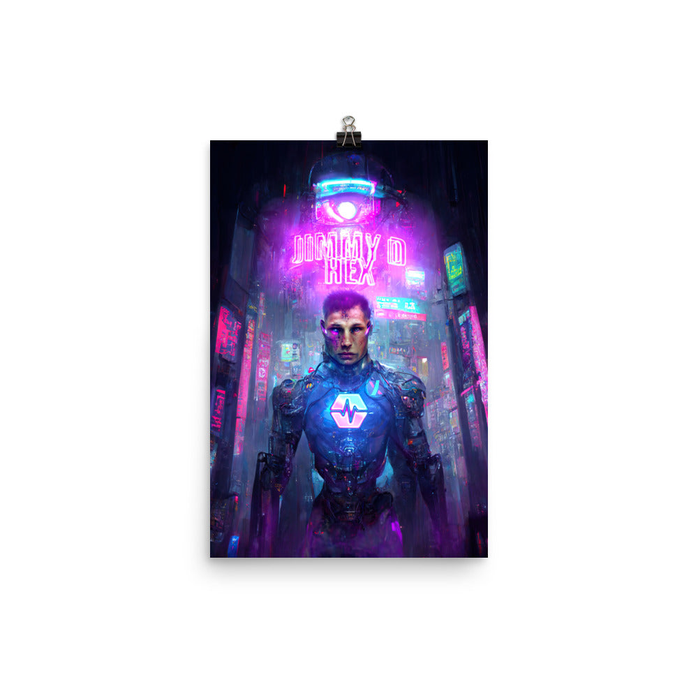 Crypto Warrior Jimmy D - Photo paper poster