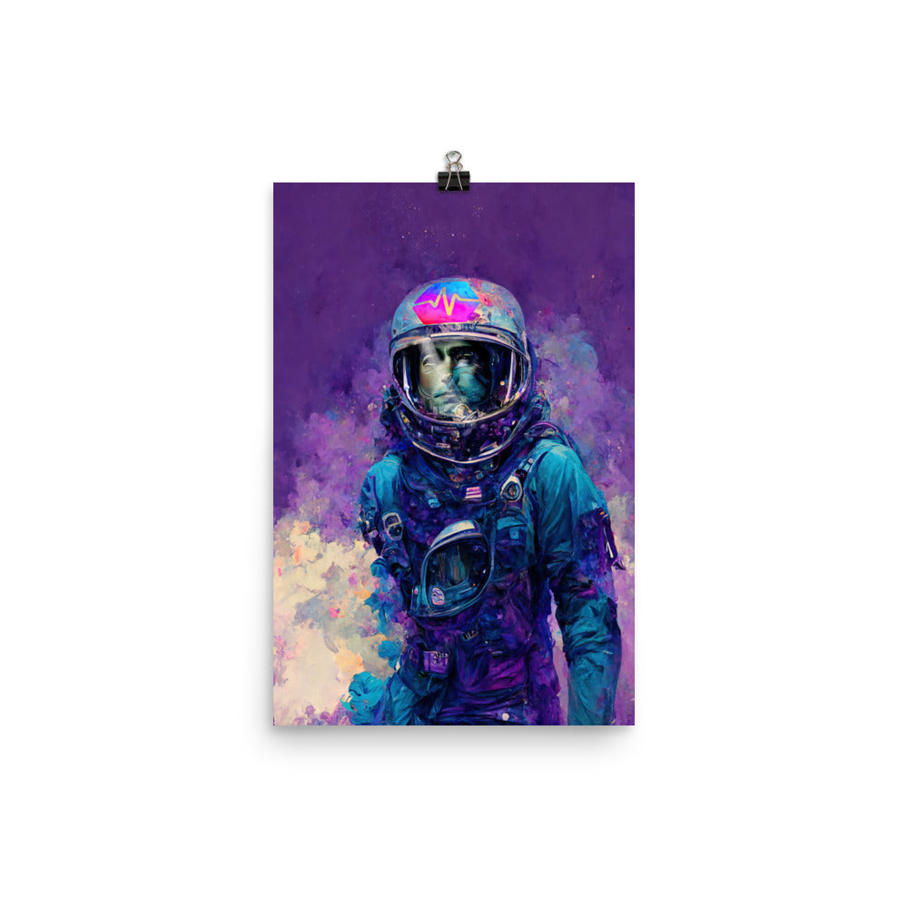 Hex Space Astronaut #5 - Photo paper poster