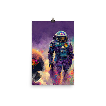 Hex Space Astronaut #4 - Photo paper poster