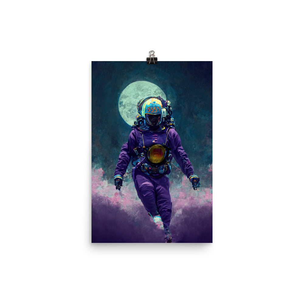 Hex Space Astronaut - Photo paper poster