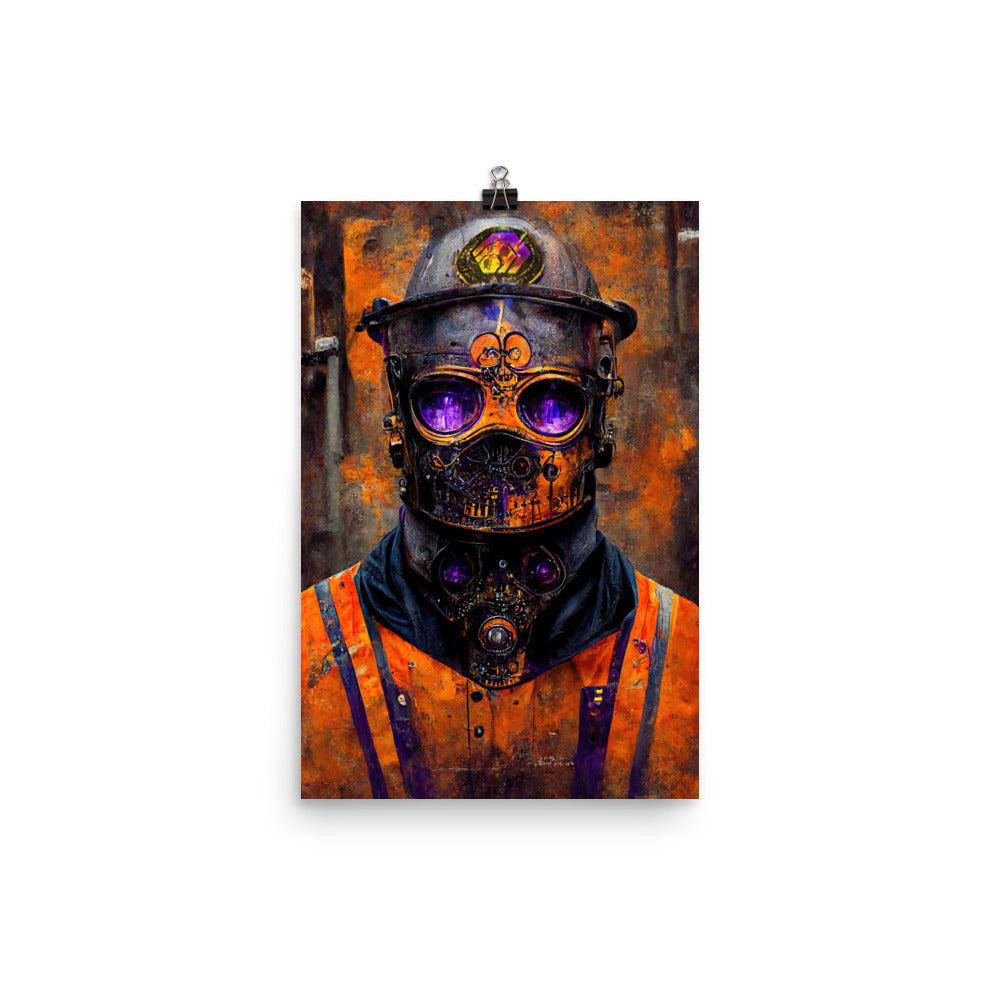 Hex Iron Worker #2 - Photo paper poster