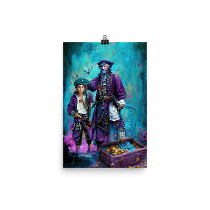 Crypto Pirate and Son - Photo paper poster