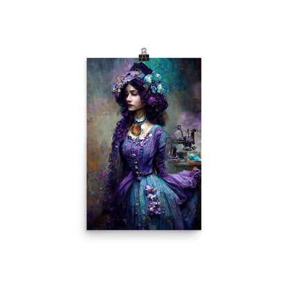 Hex Victorian Seamstress - Photo paper poster