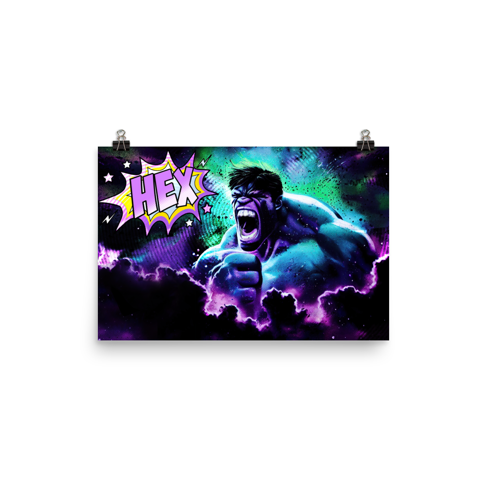 Hulk wants Hex - Photo paper poster