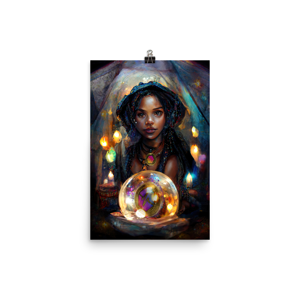 The PulseChain Fortune Teller - Photo paper poster