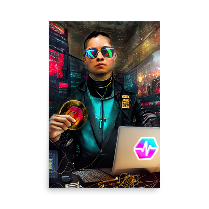The Crypto Broker - Photo paper poster
