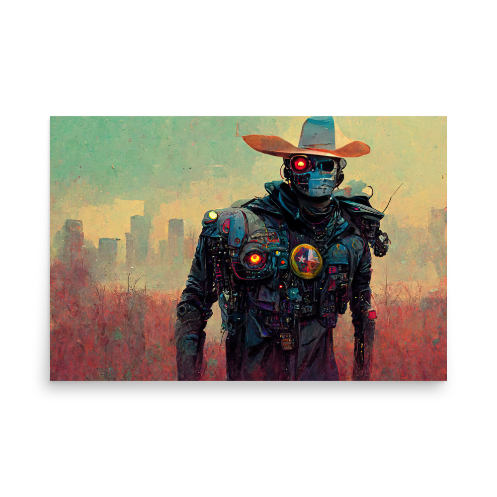 The Texan Ranger - Photo paper poster