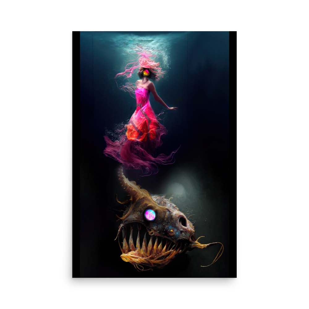 Pulsechain Lure Monster - Photo paper poster