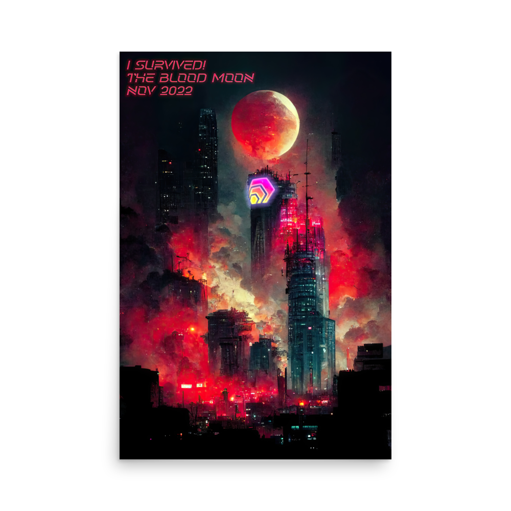 The Blood Moon - Photo paper poster