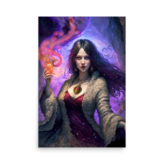 The Hex Sorceress - Photo paper poster