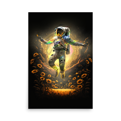 5th Dimension Hex Astronaut - Photo paper poster