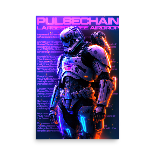 Pulsechain Storm Trooper - Photo paper poster