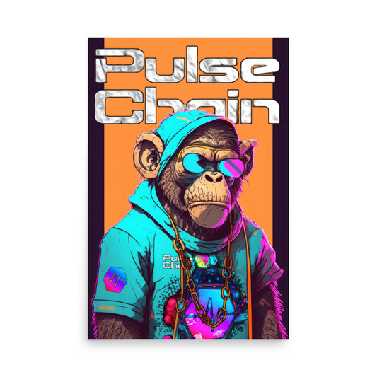This PulseChain Ape is not Bored - Photo paper poster