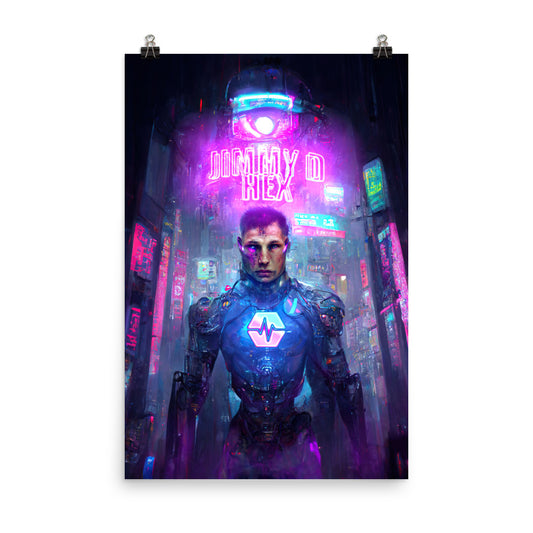 Crypto Warrior Jimmy D - Photo paper poster