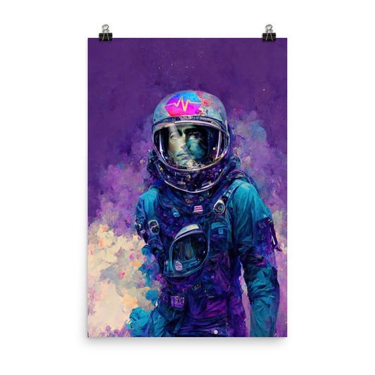 Hex Space Astronaut #5 - Photo paper poster