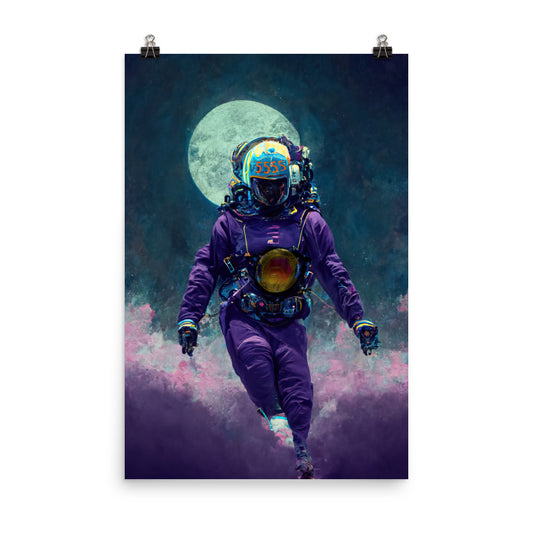 Hex Space Astronaut - Photo paper poster