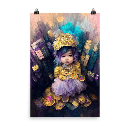 The Crypto Baby Princess - Photo paper poster