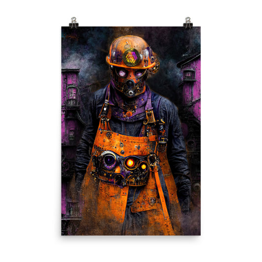 Hex Iron Worker #1 - Photo paper poster