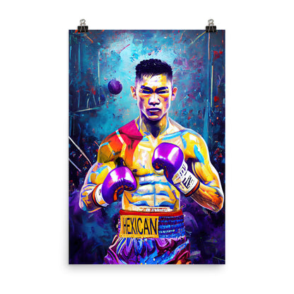 Hexican Muay Thai Fighter - Photo paper poster