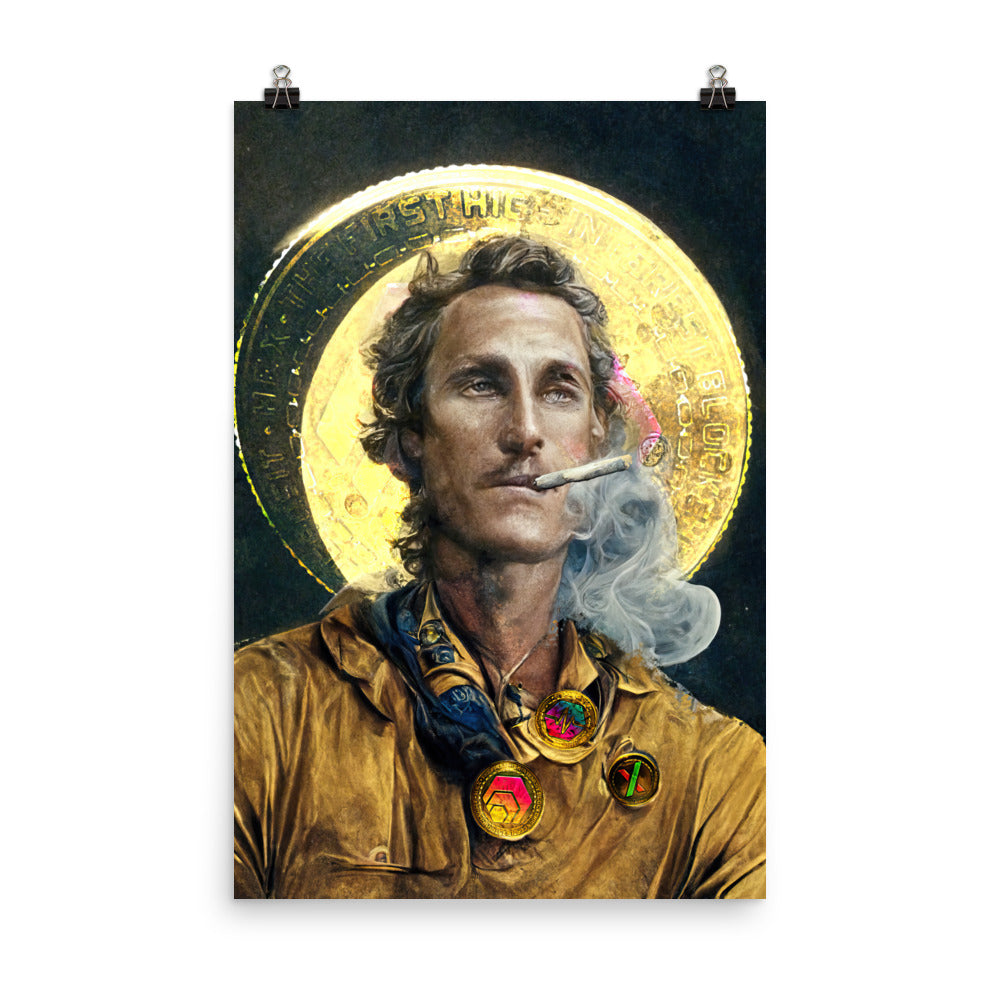 Matthew McConaughey the Hexican - Photo paper poster