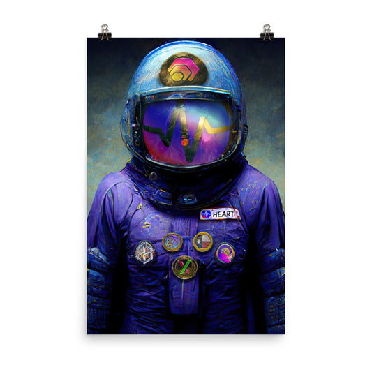 Hex Space Astronaut #3 - Photo paper poster