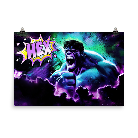 Hulk wants Hex - Photo paper poster