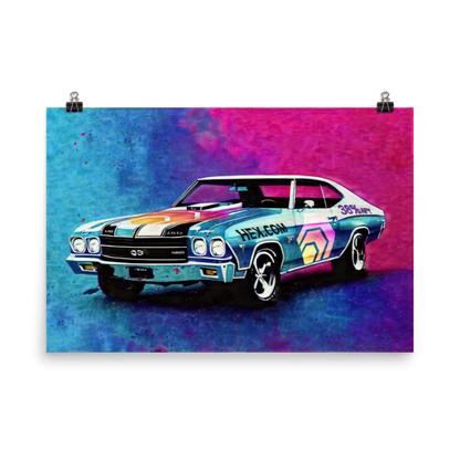 The Hex 1969 Chevelle - Photo paper poster