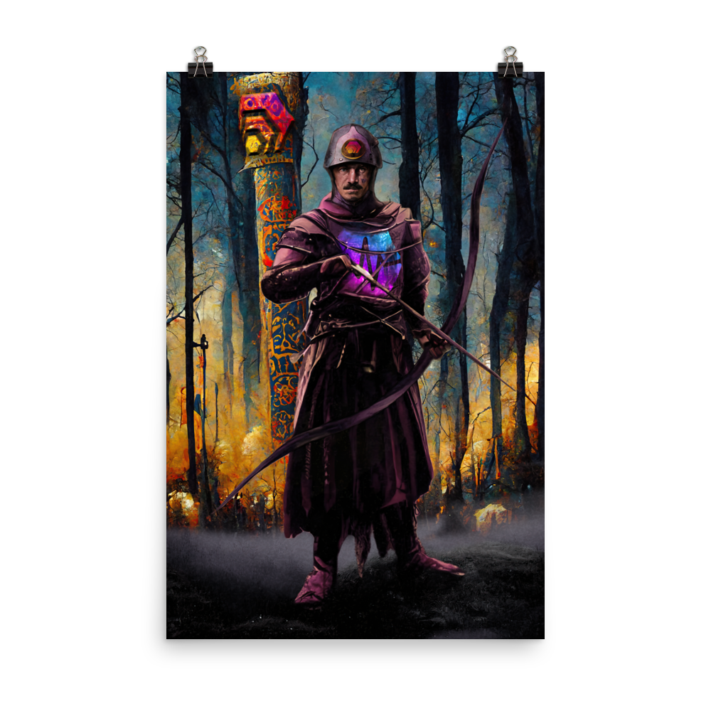 The Pulsechain English Archer - Photo paper poster