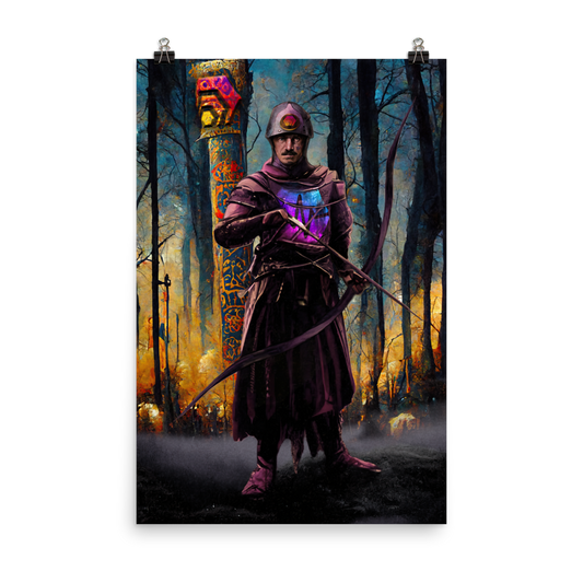 The Pulsechain English Archer - Photo paper poster