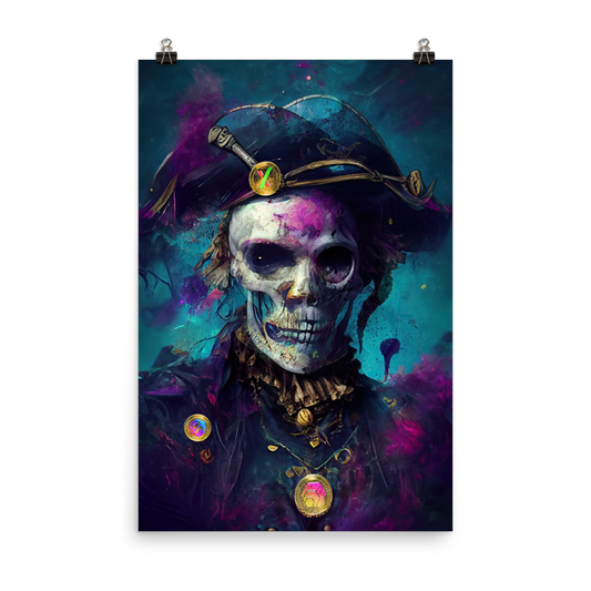 The Curse Crypto Pirate - Photo paper poster