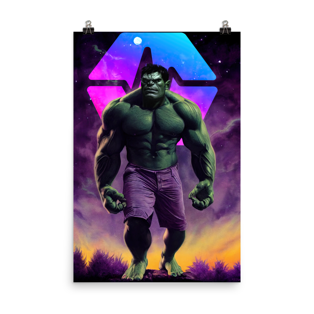 Hulk is waiting for PulseChain - Photo paper poster