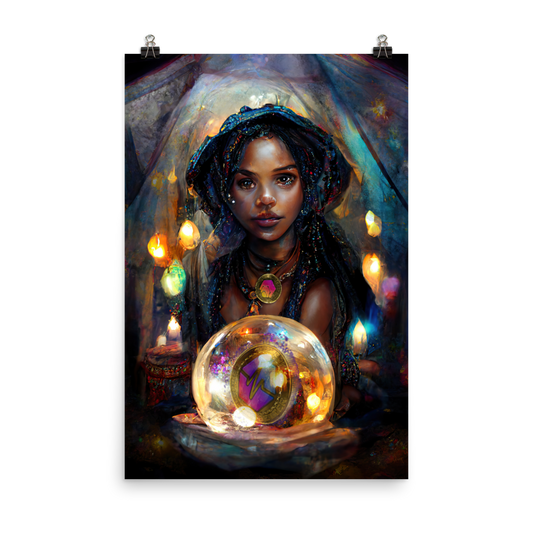 The PulseChain Fortune Teller - Photo paper poster